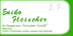 eniko fleischer business card